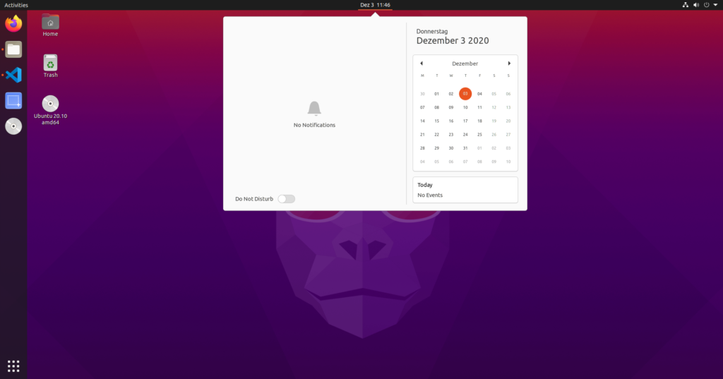 Ubuntu 21.04 Yaru Theme