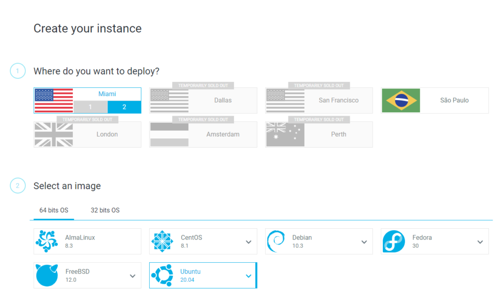 Deploy AlmaLinux at LetsCloud