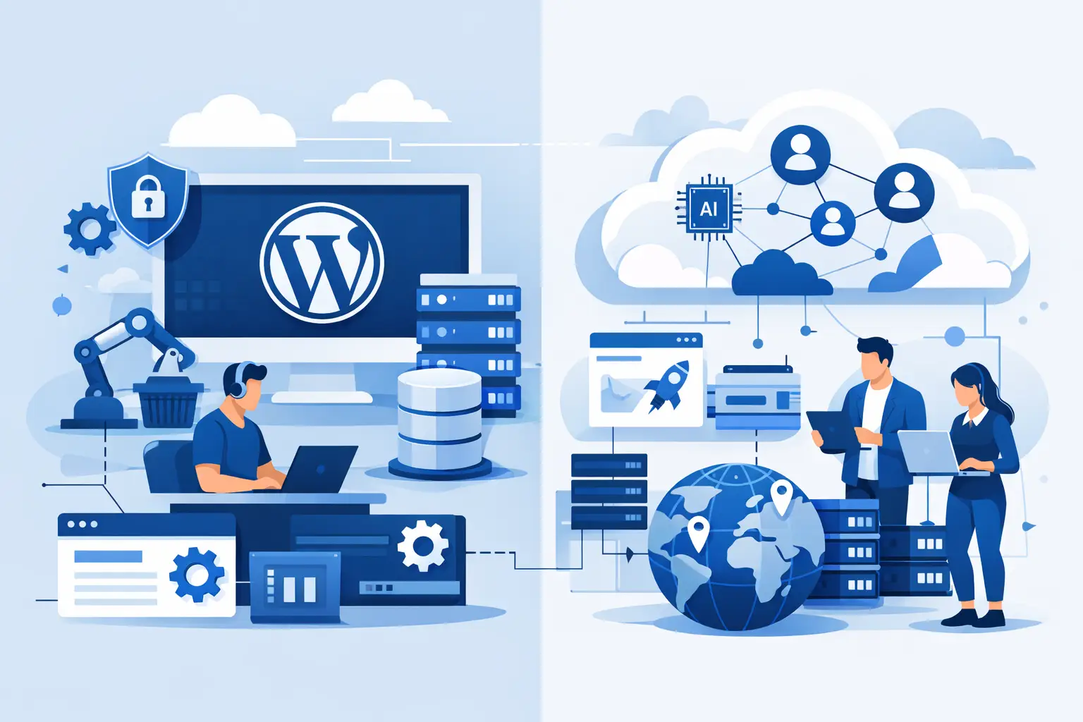 Managed WordPress Hosting vs Cloud for Teams