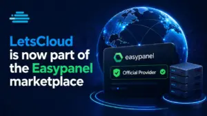 LetsCloud featured in the Easypanel marketplace as a cloud provider for deploying applications on modern cloud infrastructure.